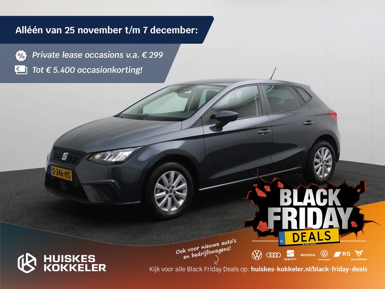 Seat Ibiza - Style Business Connect 1.0 TSI 95pk Cruise Control, Stoelverwarming, Airco, DAB, LED kopla - AutoWereld.nl