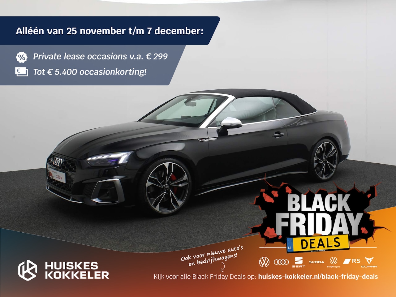 Audi S5 - Cabriolet 3.0 TFSI 354pk quattro | Tour / Parking pack | Laser-LED | B&O | Rondomzicht | T - AutoWereld.nl