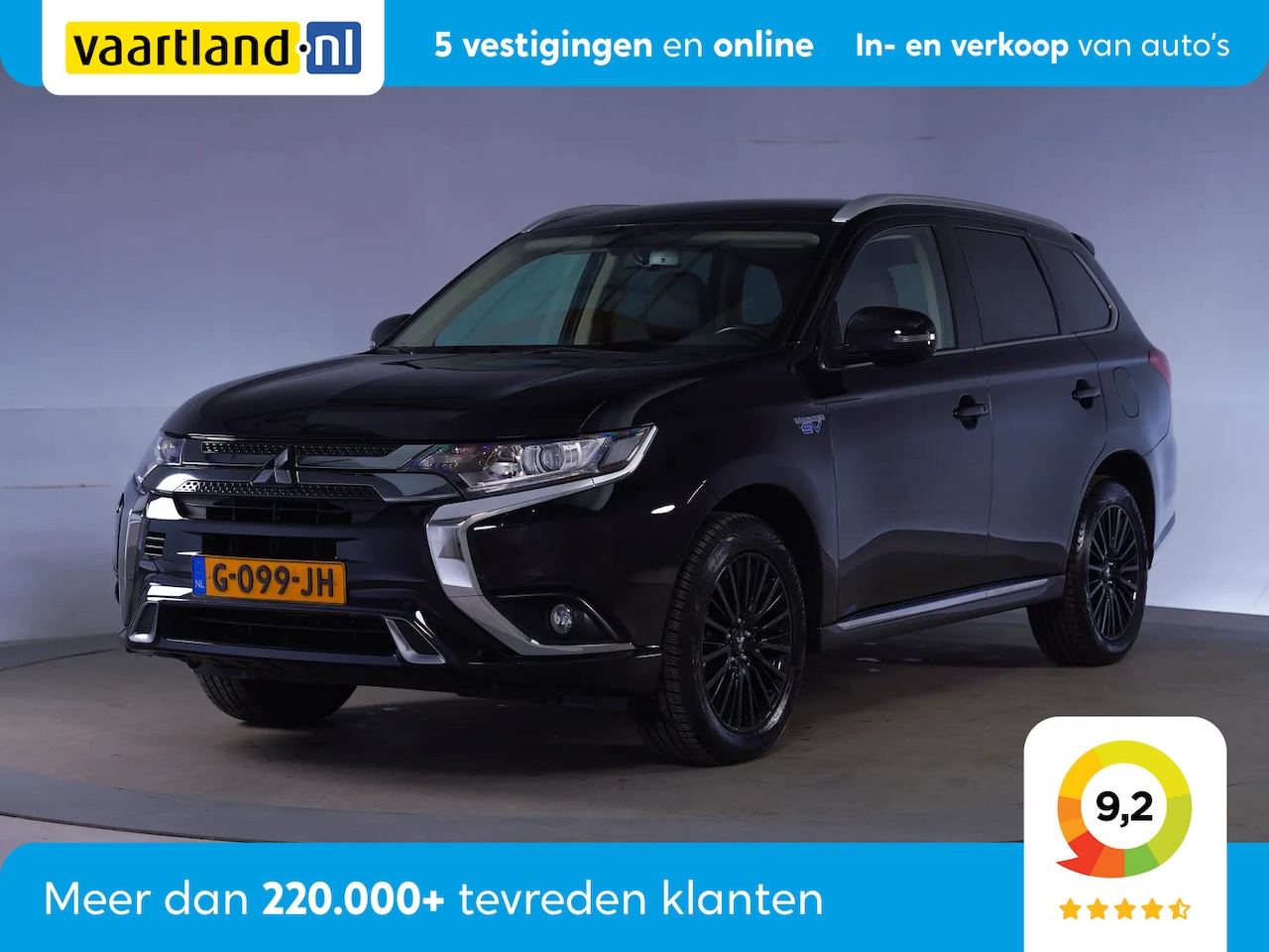 Mitsubishi Outlander - 2.4 PHEV Pure+ Black edition Aut [ Trekhaak Camera Carplay ] - AutoWereld.nl