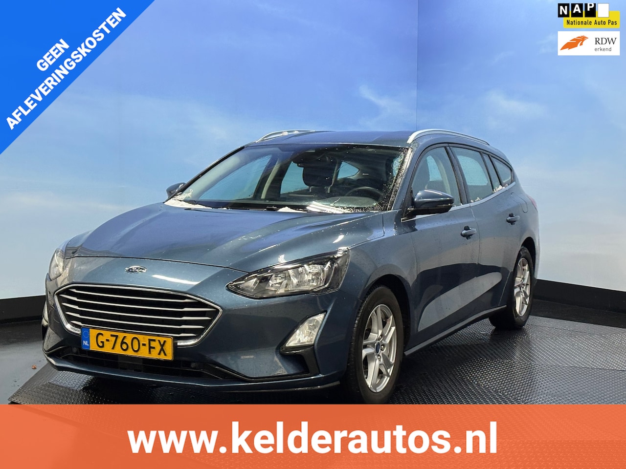 Ford Focus Wagon - 1.0 EcoBoost Trend Edition Business Navi | Clima | Cruise | PDC | Trekhaak | Stoel / stuur - AutoWereld.nl