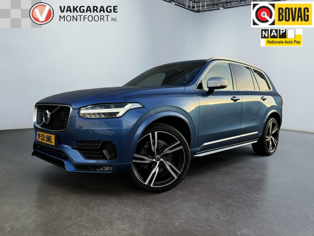 Volvo XC90 - 2.0 D5 AWD R-Design|Grijs Kenteken!!|EX BTW|79.500 km|Automaat|Leder|Stoel-verw./Koeling|A - AutoWereld.nl