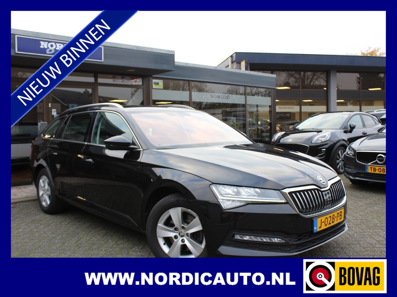 Skoda Superb Combi - 1.5 TSI DSG BUSINESS EDITION / NAVIGATIE SYSTEEM CRUISE CONTROL - ALU DAKRAILING - AutoWereld.nl