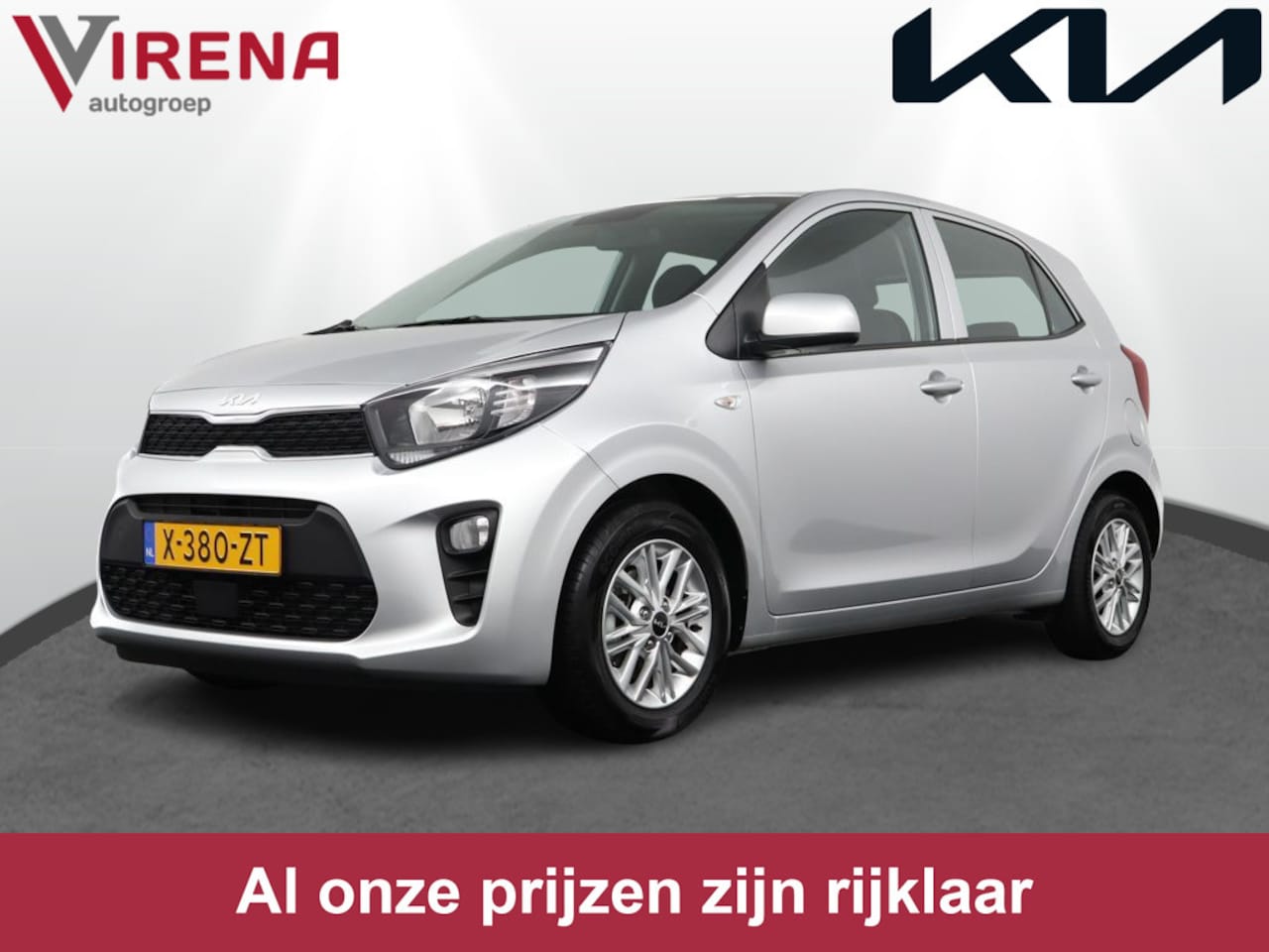 Kia Picanto - 1.0 DPi DynamicLine - Apple CarPlay / Android Auto - Cruise Control - Airco - Achteruitrij - AutoWereld.nl