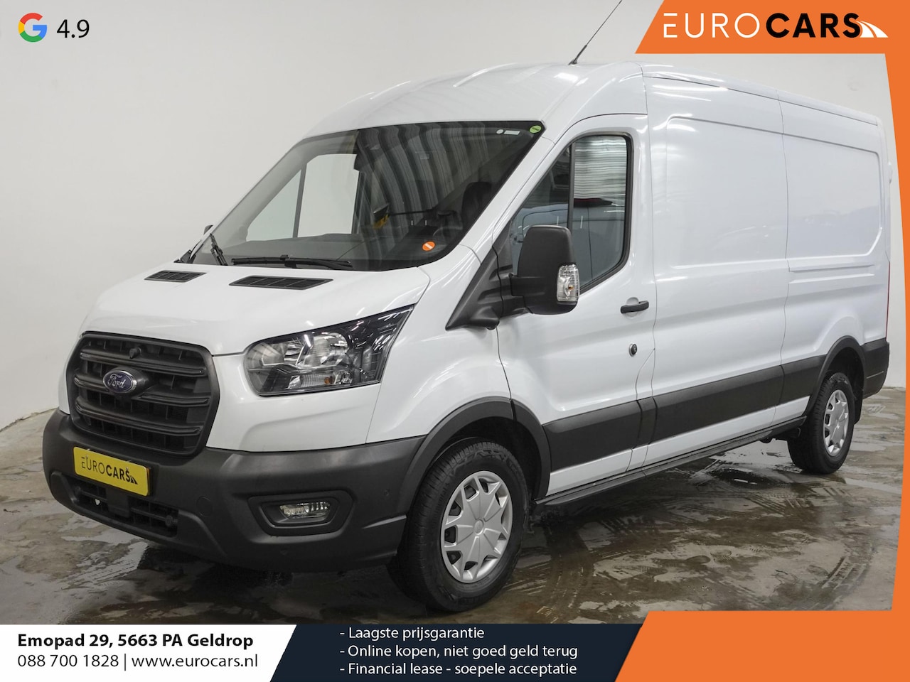 Ford Transit - 330 2.0 TDCI L3H2 Trend Automaat Airco Navi Trekhaak Cruise Control - AutoWereld.nl