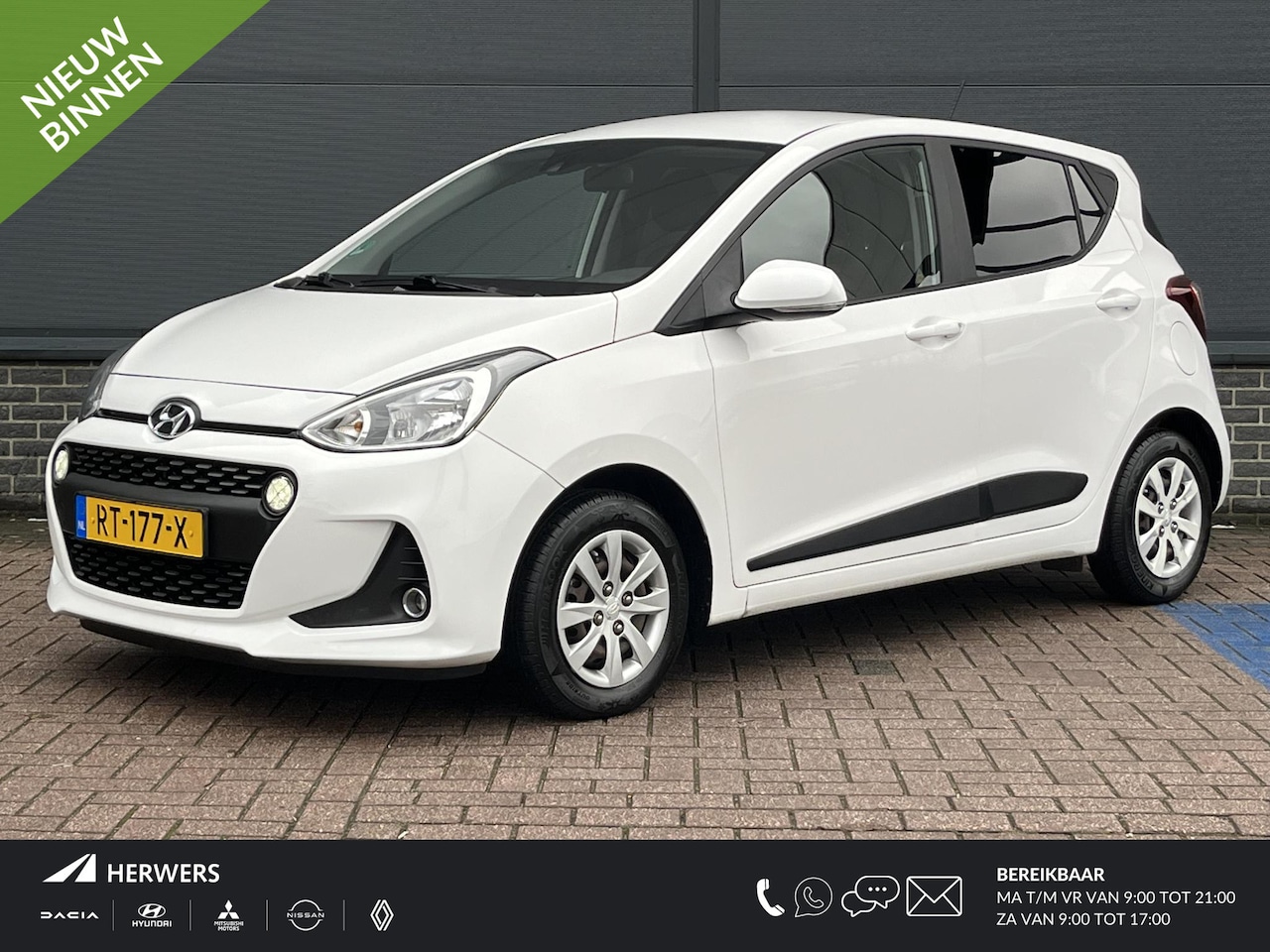 Hyundai i10 - 1.0i i-Premium / Apple carplay android auto / Navi / Cruise control / Bluetooth / Climate - AutoWereld.nl