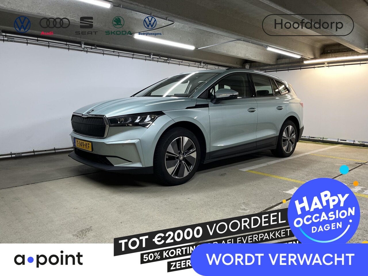 Skoda Enyaq iV - 60 180 pk | € 2.000,- aanschafsubsidie | Navigatie | Parkeersensoren | Achteruitrijcamera - AutoWereld.nl