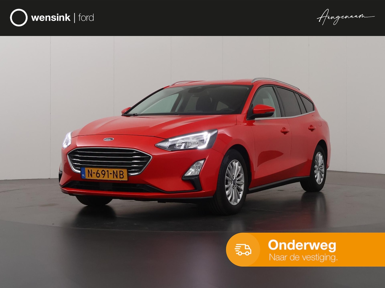 Ford Focus Wagon - 1.0 EcoBoost Hybrid Titanium X Business | Elekt. Achterklep | Winterpack | Climate Control - AutoWereld.nl