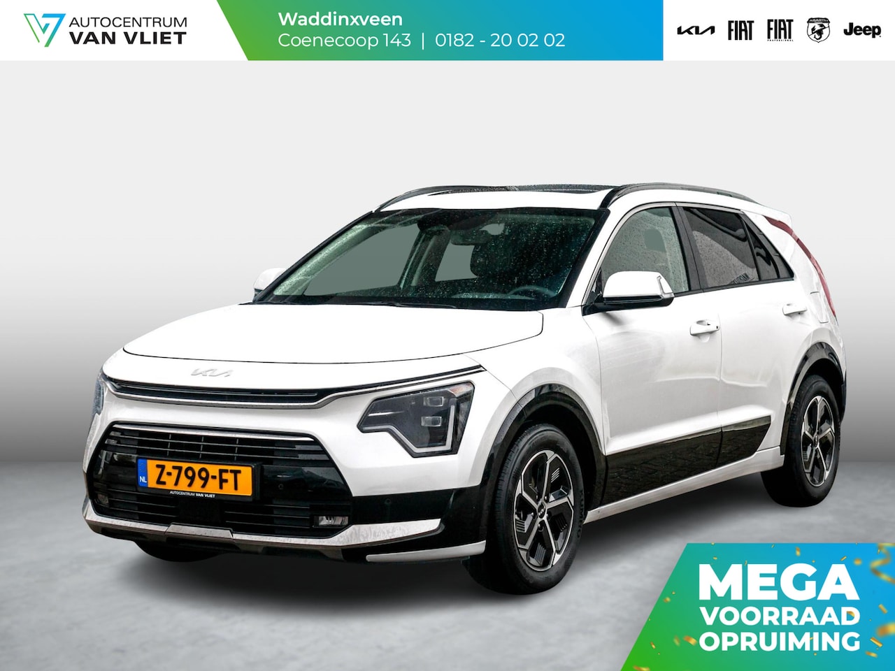 Kia Niro - 1.6 GDi Hybrid DynamicPlusLine lederen bekleding l stoel stuur verwarming l schuif kanteld - AutoWereld.nl