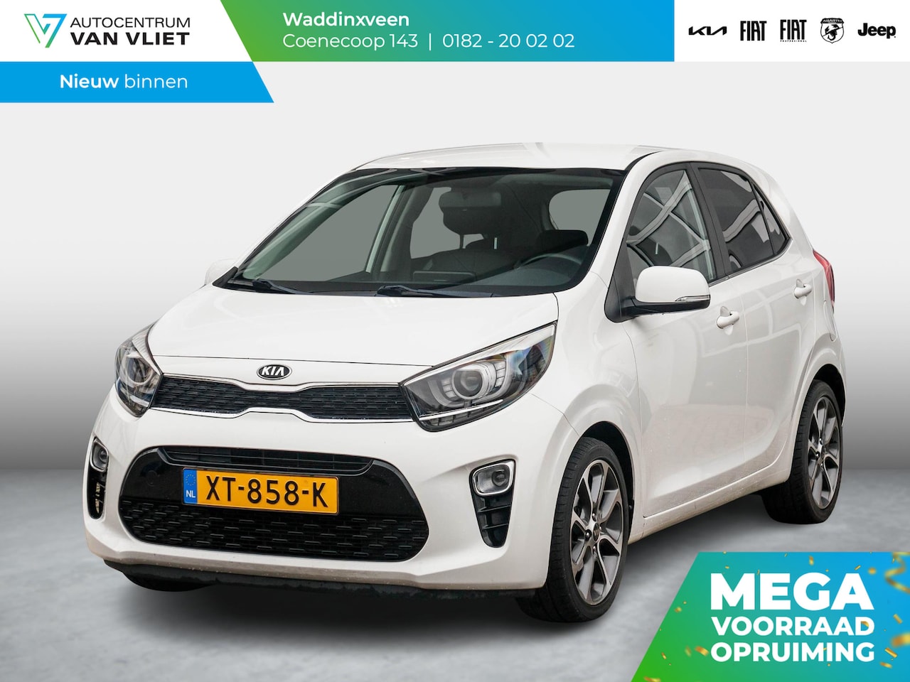 Kia Picanto - 1.0 CVVT Design Edition l navi l 16inch LM l Lederen bekleding l - AutoWereld.nl