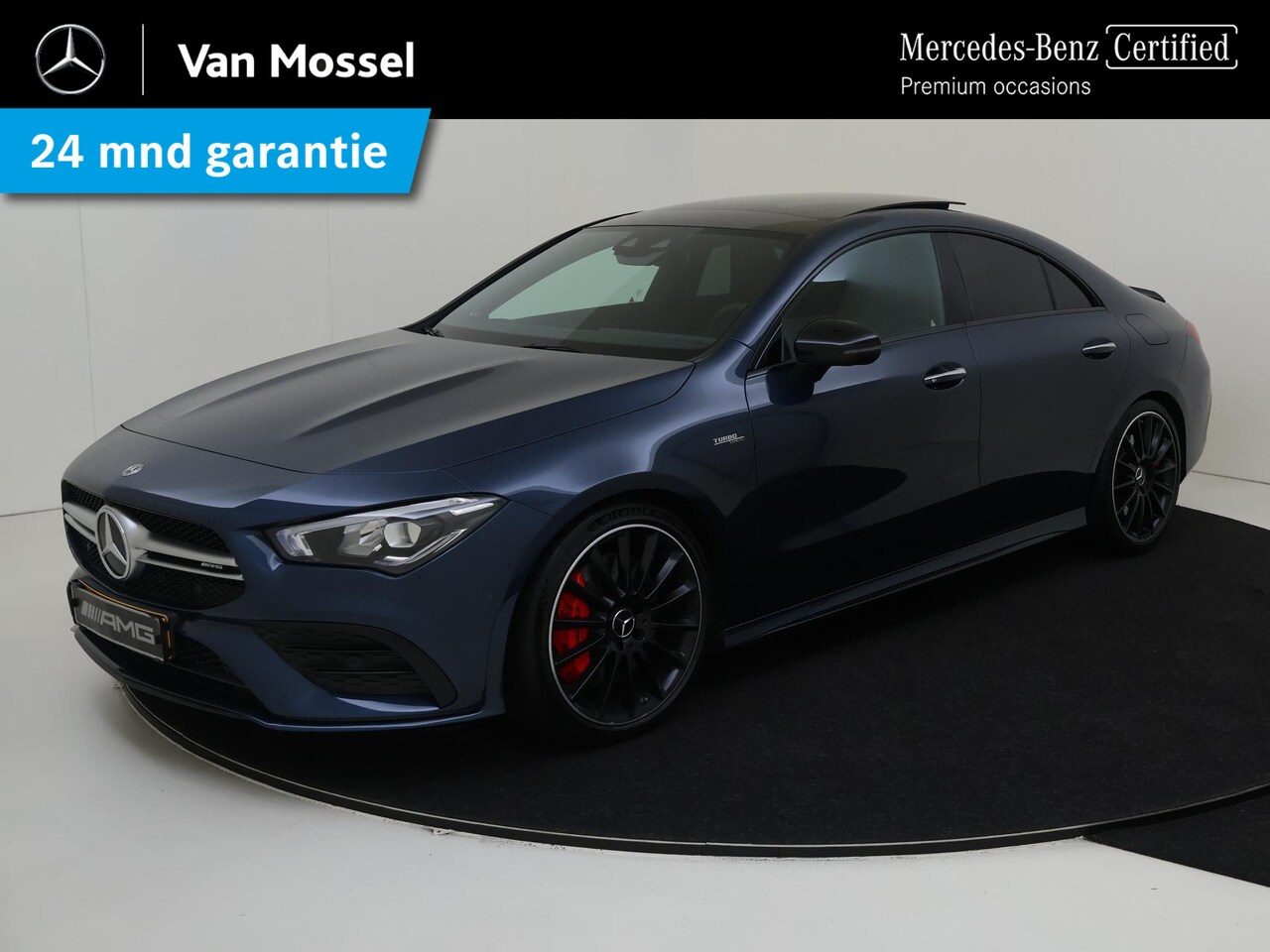 Mercedes-Benz CLA-Klasse - AMG 35 4MATIC Premium Plus / Panoramadak/ 19 inch/ Leder/ Stuurwieltoetsen - AutoWereld.nl