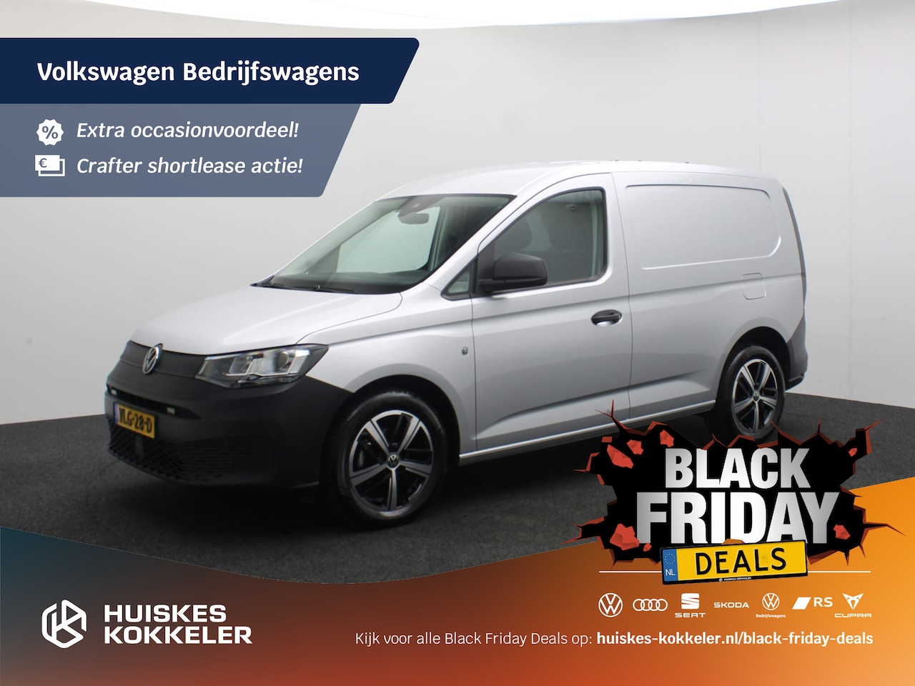 Volkswagen Caddy Cargo - 2.0 TDI 75pk Comfort I Navigatie dmv app Connect I Cruise Control I Trekhaak I Parkeerhulp - AutoWereld.nl