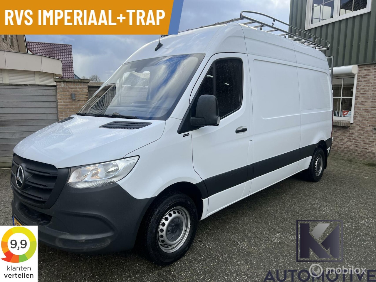 Mercedes-Benz Sprinter - bestel 314 2.2 CDI L2H2|Mbux|Carplay|Trekhaak|Imperiaal+Trap|Dealerond. - AutoWereld.nl