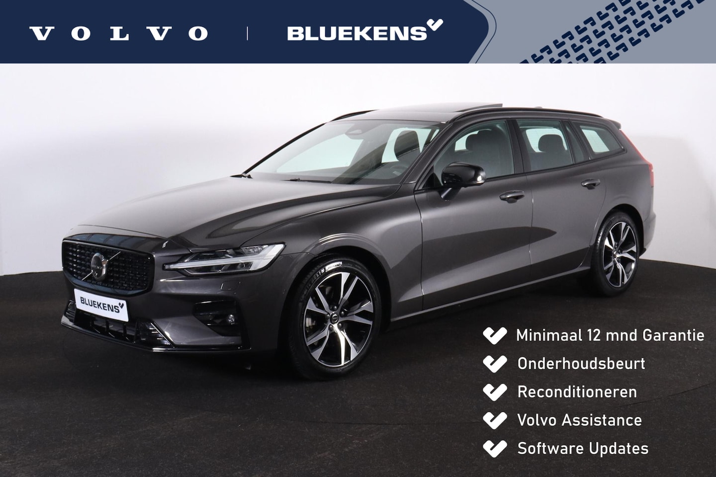 Volvo V60 - B3 Plus Dark - Panorama/schuifdak - IntelliSafe Assist & Surround - Harman/Kardon audio - - AutoWereld.nl