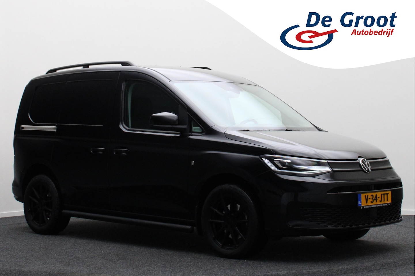 Volkswagen Caddy Cargo - 2.0 TDI DSG Black Edition LED, ErgoComfort, Camera, ACC, Leer, Navigatie, Standkachel, Tre - AutoWereld.nl