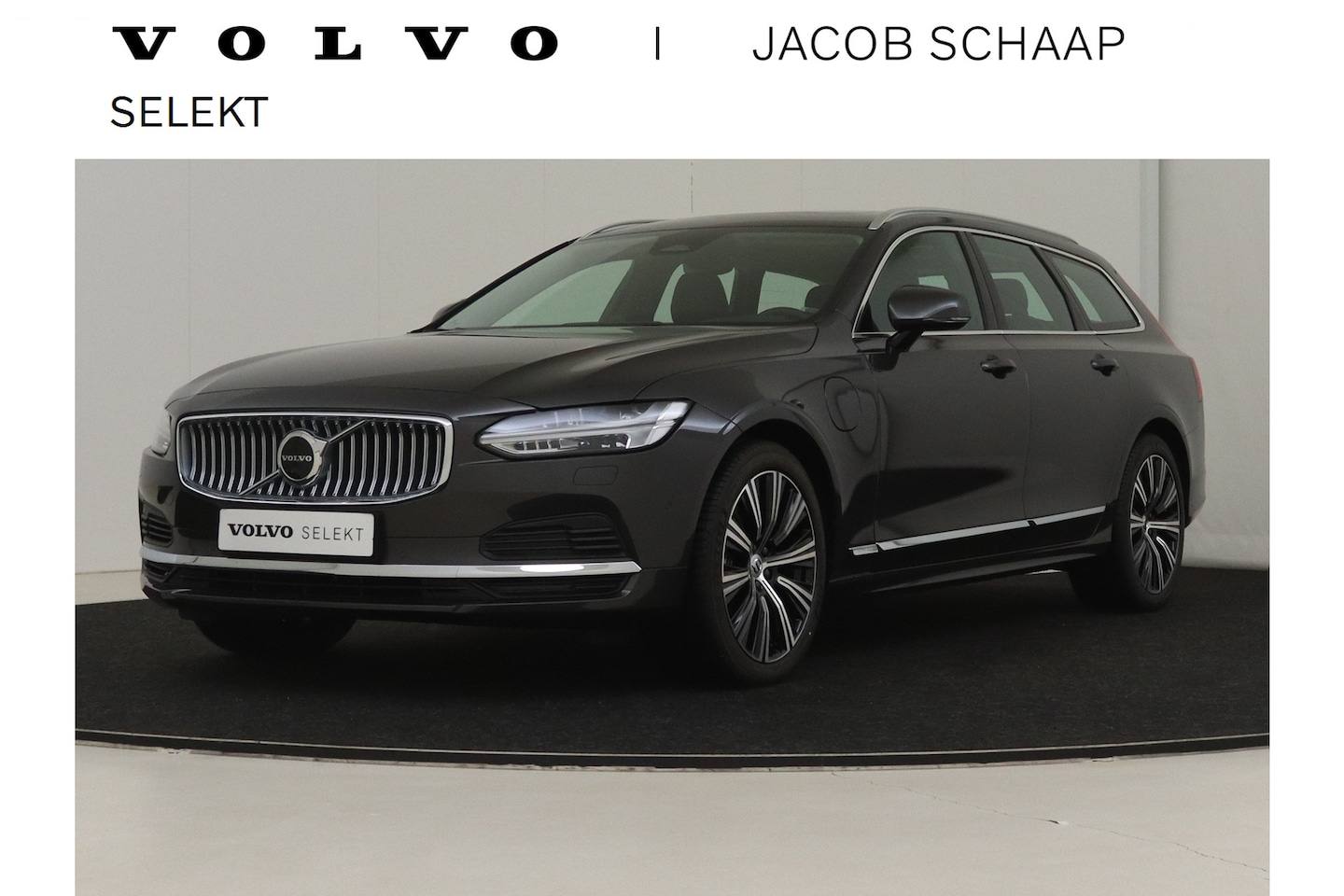 Volvo V90 - T6 Recharge AWD Ultimate Bright / B&W audio / Luchtvering / 360º view / Head-up Display / - AutoWereld.nl