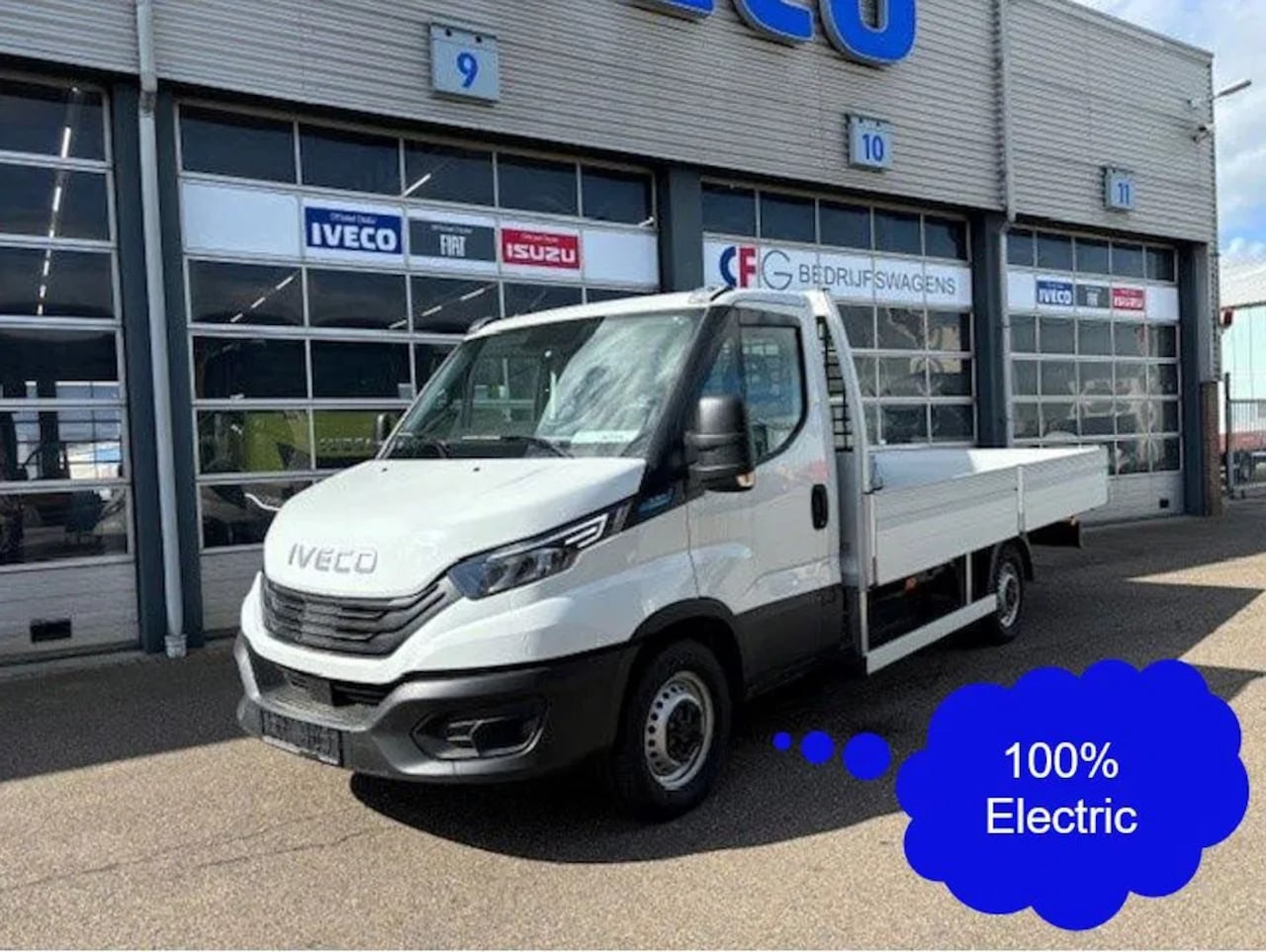 Iveco Daily - Electric 38S14E 74 kW open laadbak - AutoWereld.nl