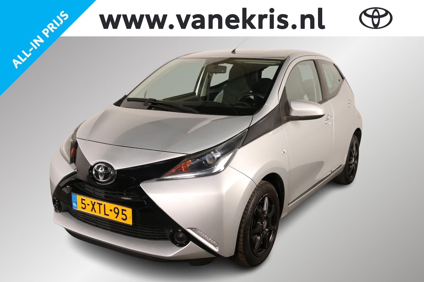 Toyota Aygo - 1.0 VVT-i x-play 1.0 VVT-i x-play, 1e eign, Dealer onderhouden , Airco, Bluetooth - AutoWereld.nl