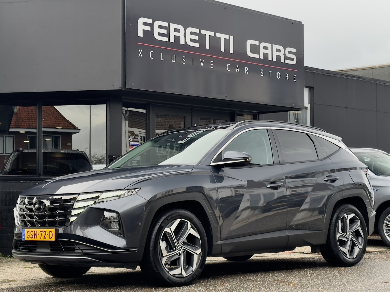 Hyundai Tucson - 1.6 T-GDI HEV AUT6 PREMIUM SKY PANODAK VOL-LEDER NAVI CAMERA CARPLAY LED 19 INCH-LMV PDC - AutoWereld.nl