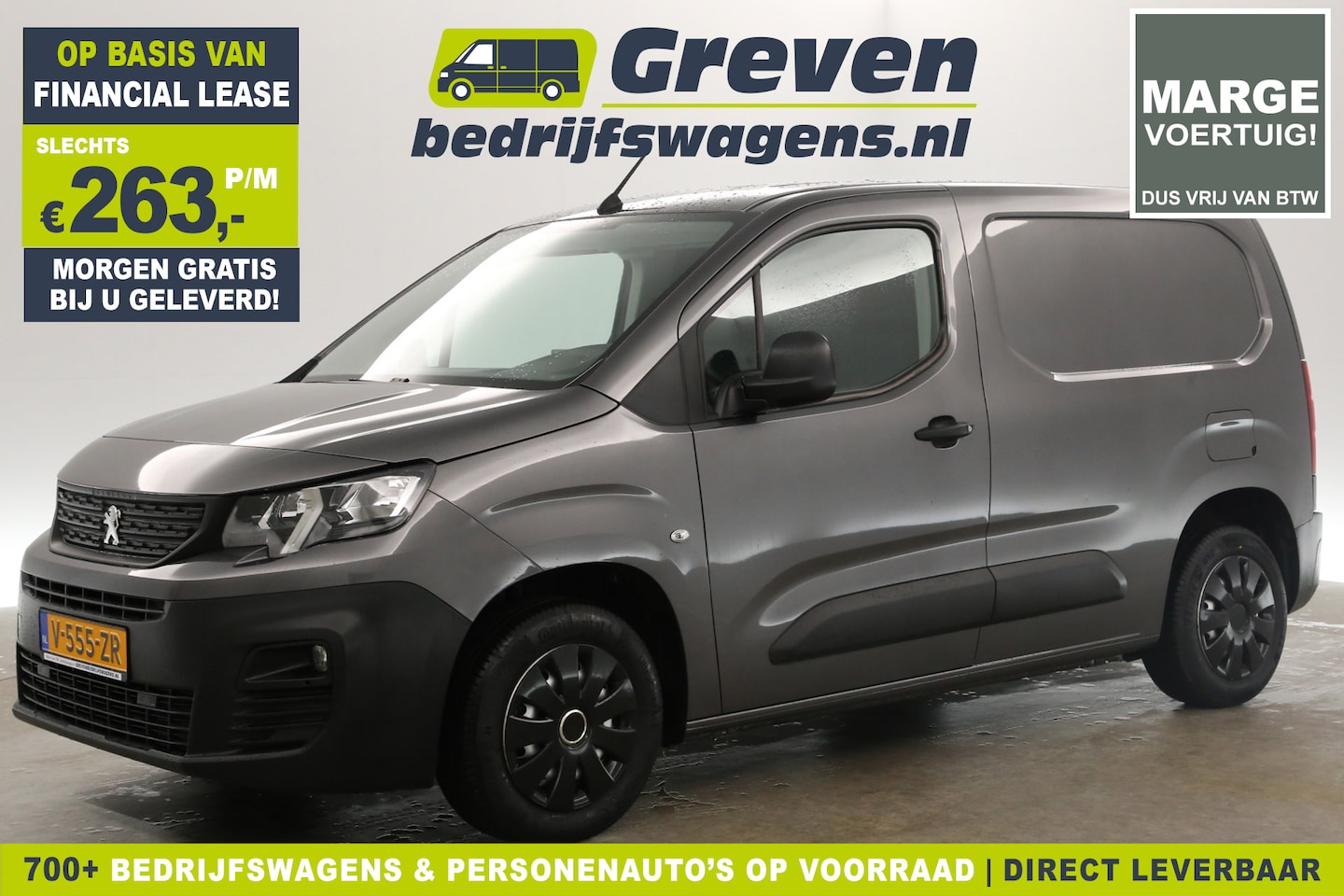 Peugeot Partner - 1.6 BlueHDI L1H1 | Marge | Airco Cruise Carplay Parkeersensoren Metallic - AutoWereld.nl