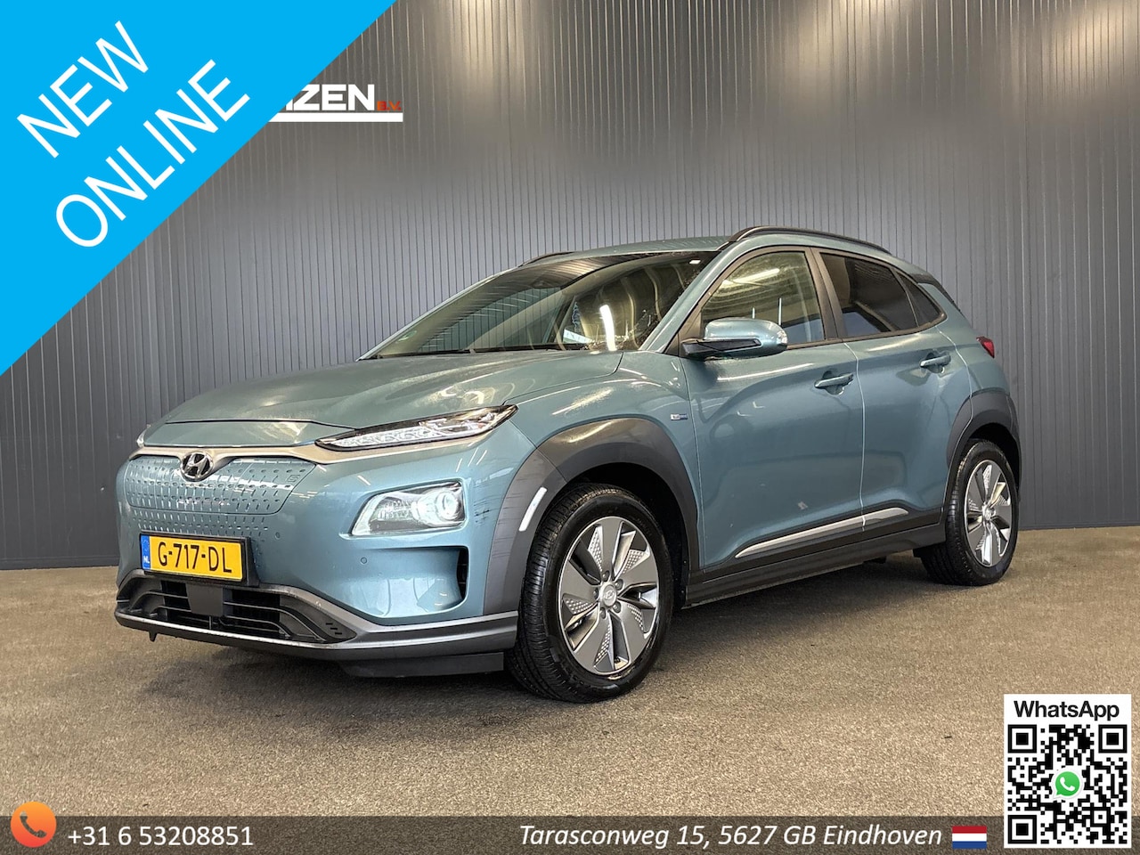 Hyundai Kona Electric - EV Premium 64 kWh € 13.800,- NETTO! | Dodenhoek Sensor | Stoelverwarming/Ventilatie | Stuu - AutoWereld.nl