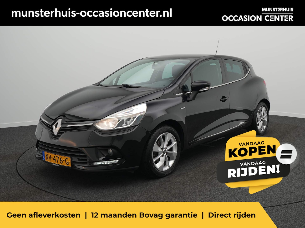 Renault Clio - 0.9 TCe Limited - Navigatiesysteem - Lage Kilometerstand! - Airco - AutoWereld.nl