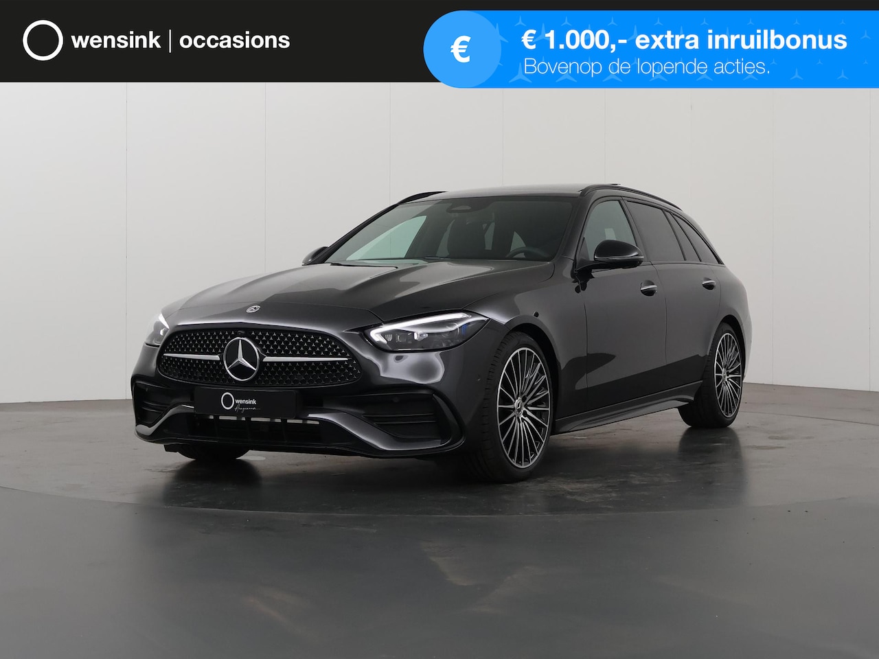 Mercedes-Benz C-klasse Estate - 180 AMG NIGHT | Panorama-schuifdak | 19" AMG-velgen | Memory stoelen | 360-camera | DIGITA - AutoWereld.nl