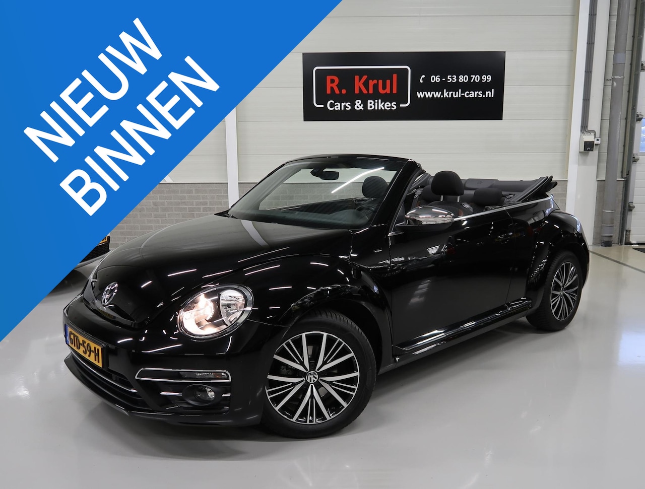 Volkswagen Beetle Cabriolet - 1.2 TSI Allstar Airco-ecc Camera Navigatie Bluetooth Boekjes aanwezig Stoelverwarming Park - AutoWereld.nl