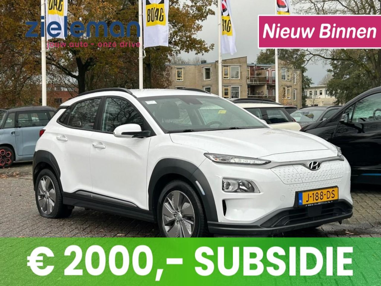 Hyundai Kona Electric - Electric Comfort 64 kWh (19.645 na Subsidie) Carplay, Camera - AutoWereld.nl