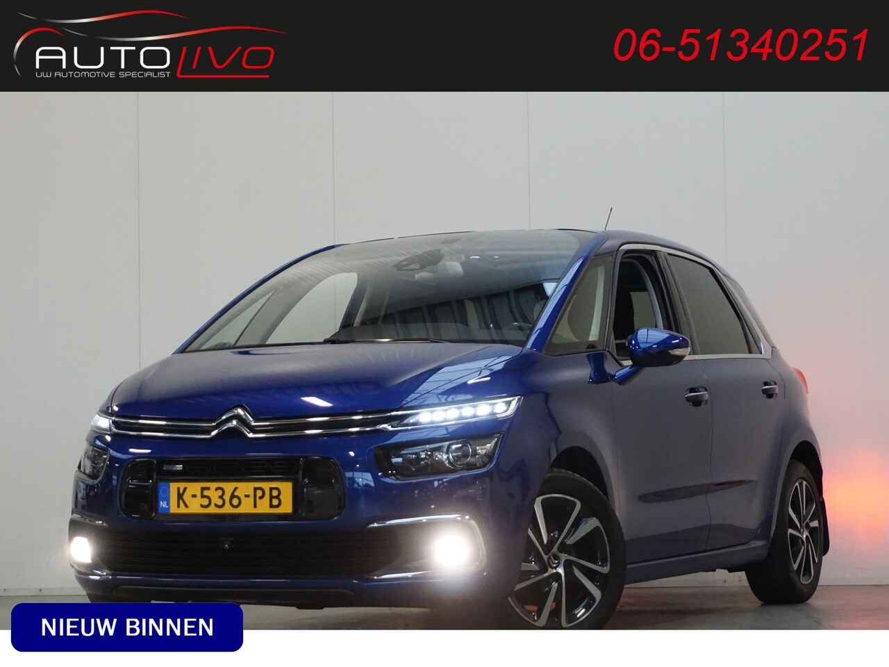 Citroën C4 Picasso - 1.2 PureTech Shine AUTOMAAT! PANO MASSAGE 360 CAMERA NAVI TREKHAAK etc. - AutoWereld.nl