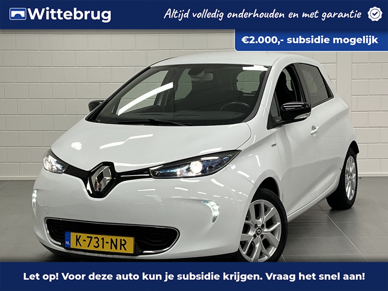 Renault Zoe - R110 Limited 41 kWh ACCU HUUR | NAVIGATIE | LICHTMETALEN VELGEN | 2000 EURO SEPP SUBSIDIE - AutoWereld.nl