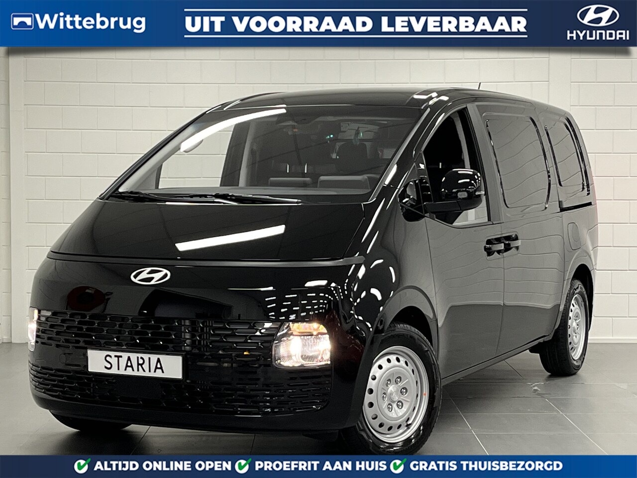 Hyundai Staria - 1.6 T-GDI HEV 3-ZITS | NAVIGATIE | CLIMATE CONTROL | DUBBELE ZIJSCHUIFDEUR | - AutoWereld.nl