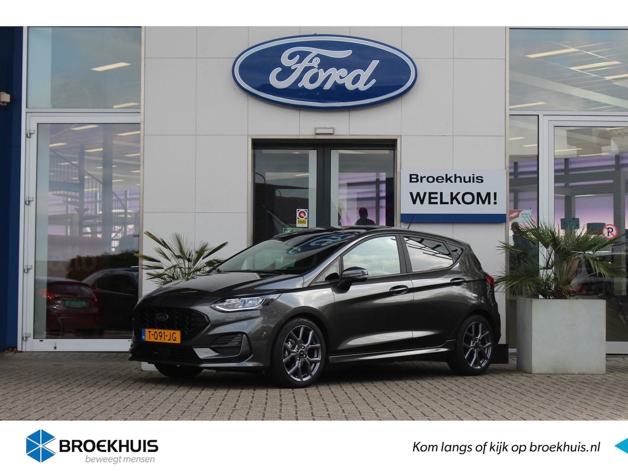 Ford Fiesta - 1.0 125PK Hybrid ST-Line | 17" lichtmetalen velgen | Privacy glass | Winter pack | Cruise - AutoWereld.nl