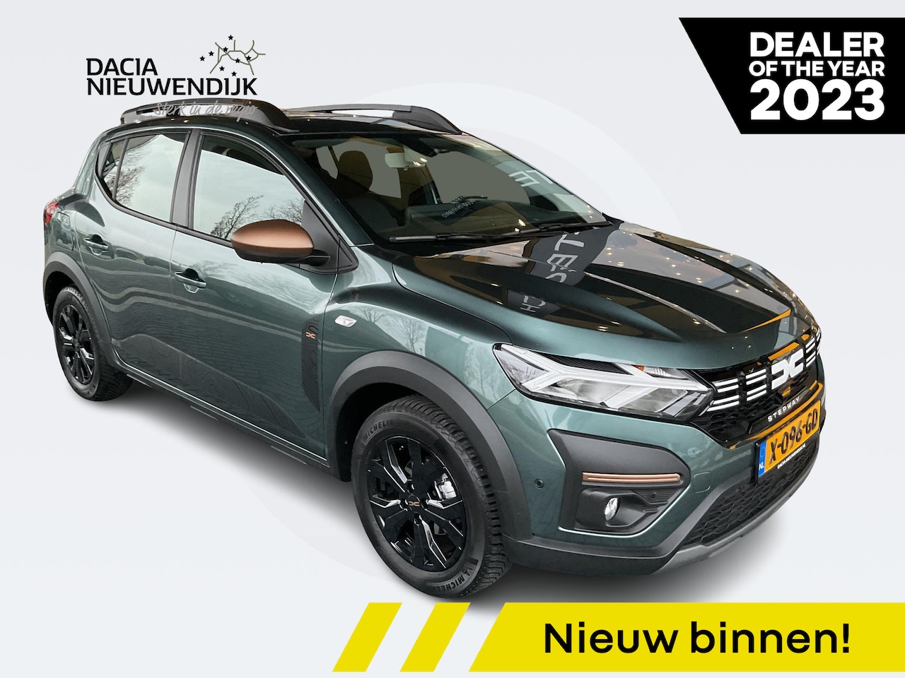 Dacia Sandero Stepway - 1.0 TCe 90 Extreme AUTOMAAT / APPLE CARPLAY EN ANDROID AUTO / AIRCO / GLAZEN SCHUIF KANTEL - AutoWereld.nl