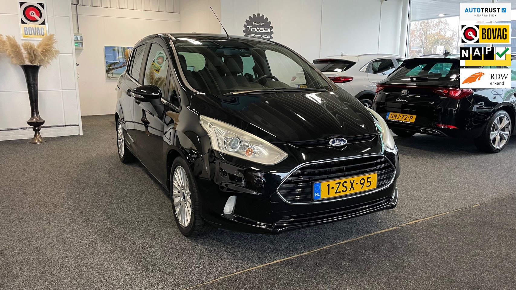 Ford B-Max - 1.0 EcoBoost Titanium 1.0 EcoBoost Titanium, Cruise, Climate, Trekhaak, licht metaal. - AutoWereld.nl