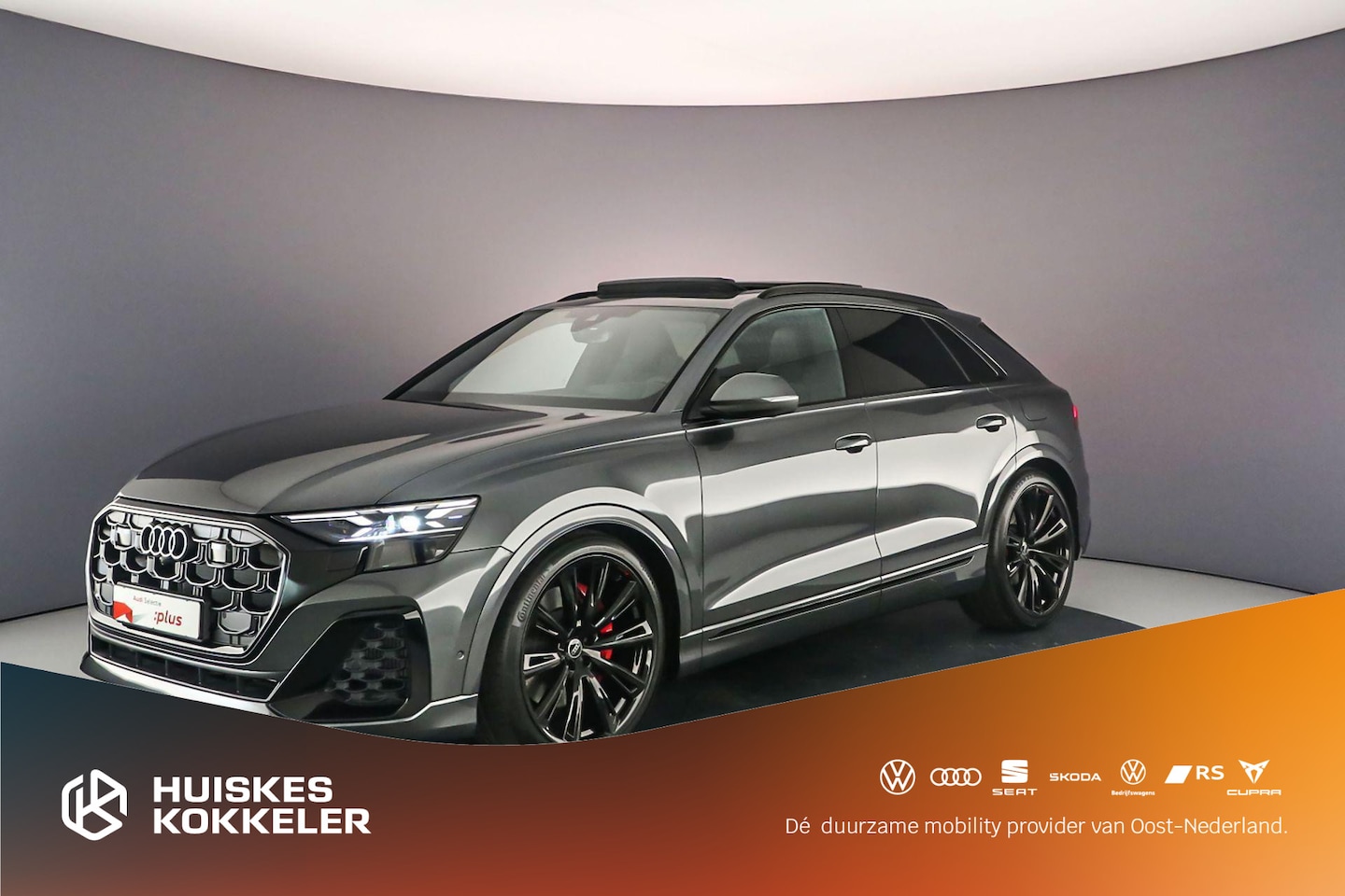 Audi Q8 - 55 TFSI e Pro Line S | Pano | B&O | S-Stoelen | 4-Wiel besturing | Trekhaak | Head Up | La - AutoWereld.nl