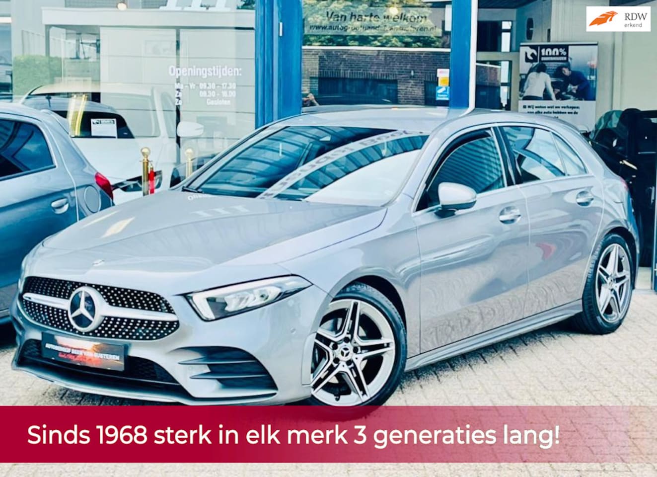 Mercedes-Benz A-klasse - 180 Business Solution AMG AUTOMAAT/Naxi/Xenon l Diamond grill l Cruise l Alcantara l Camer - AutoWereld.nl