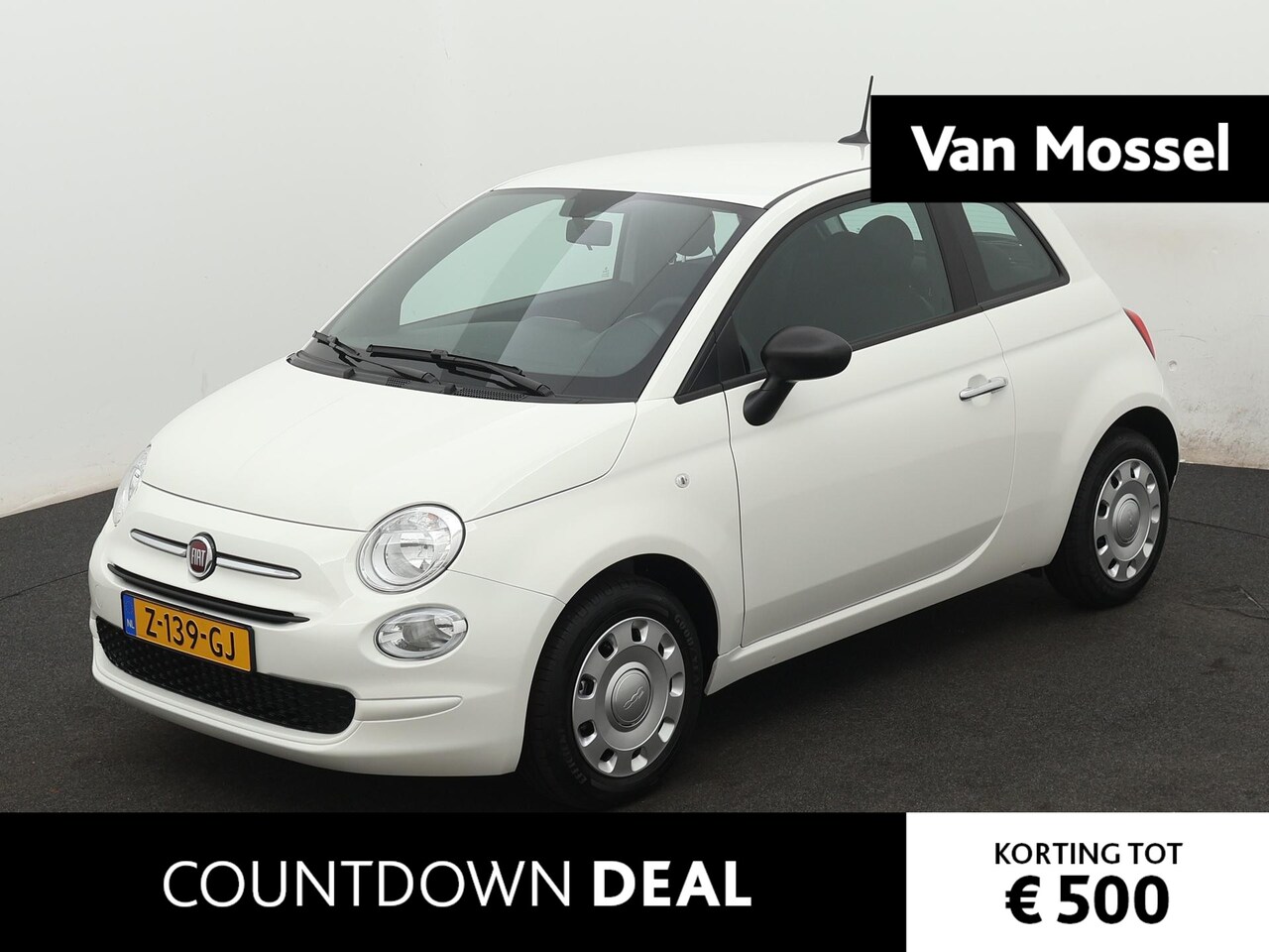 Fiat 500 - 1.0 Hybrid | Airco | Bluetooth | Super lage km stand !!! - AutoWereld.nl