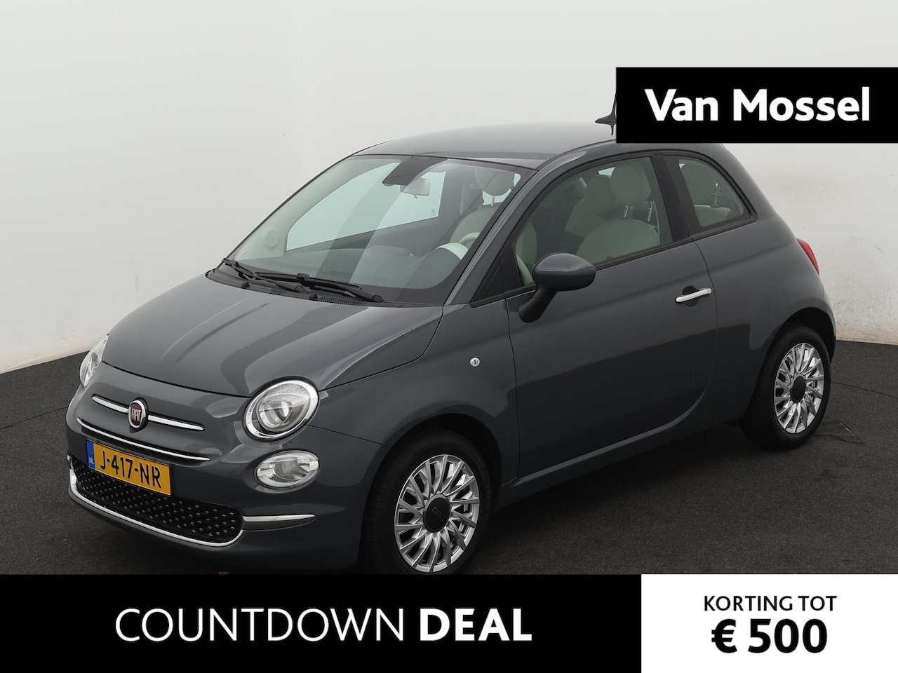 Fiat 500 - 1.0 Hybrid Lounge | Navigatie | Cruise control | Apple carplay / Android | Parkeer sensore - AutoWereld.nl