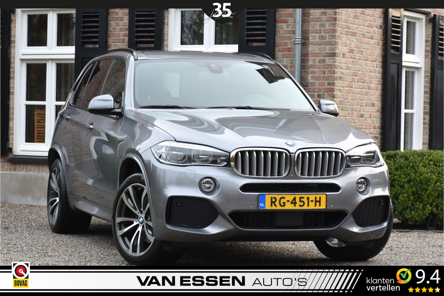 BMW X5 - xDrive40d High Executive M-Sport Camera Head-Up Trekhaak H&K Leer! - AutoWereld.nl