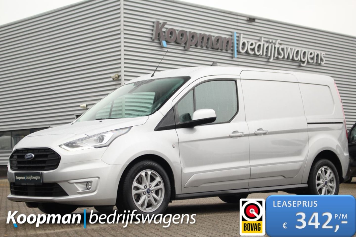 Ford Transit Connect - 1.5EcoBlue 120pk L2 Limited | L+R Zijdeur | Cruise | Camera | Carplay/Android | Lease 342, - AutoWereld.nl