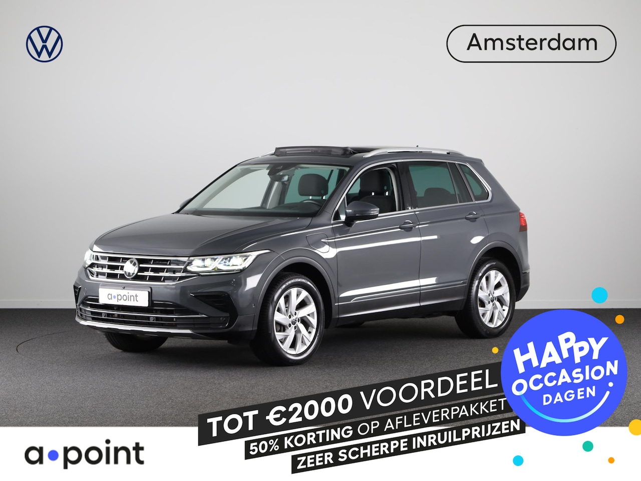 Volkswagen Tiguan - 1.4 TSI eHybrid Elegance 245 pk Automaat (DSG) | Navigatie | Panoramadak | Elektr. trekhaa - AutoWereld.nl