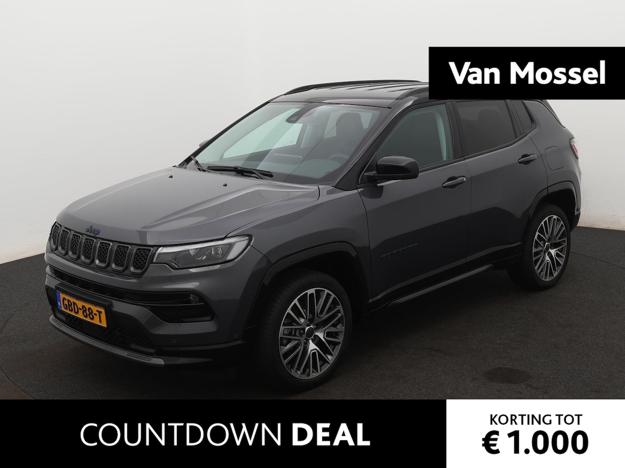 Jeep Compass - 4xe 240 Plug-in Hybrid Electric Summit | Draadloos Apple carplay /Andoid  | Adaptive cruis - AutoWereld.nl