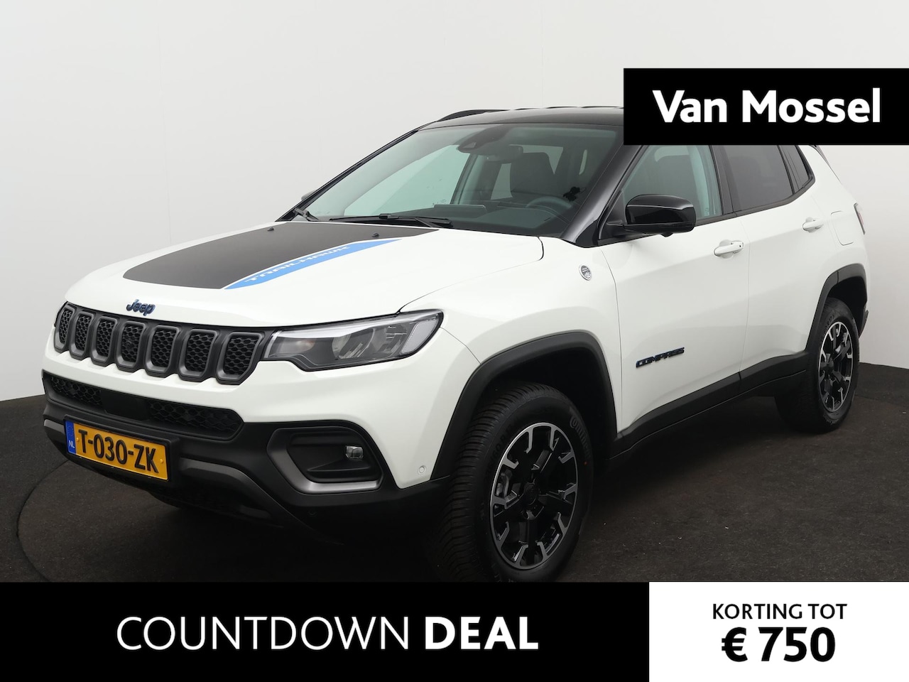 Jeep Compass - 4xe 240 Plug-in Hybrid Electric Trailhawk | 360 Camera | Draadloos Apple-Android Carplay | - AutoWereld.nl