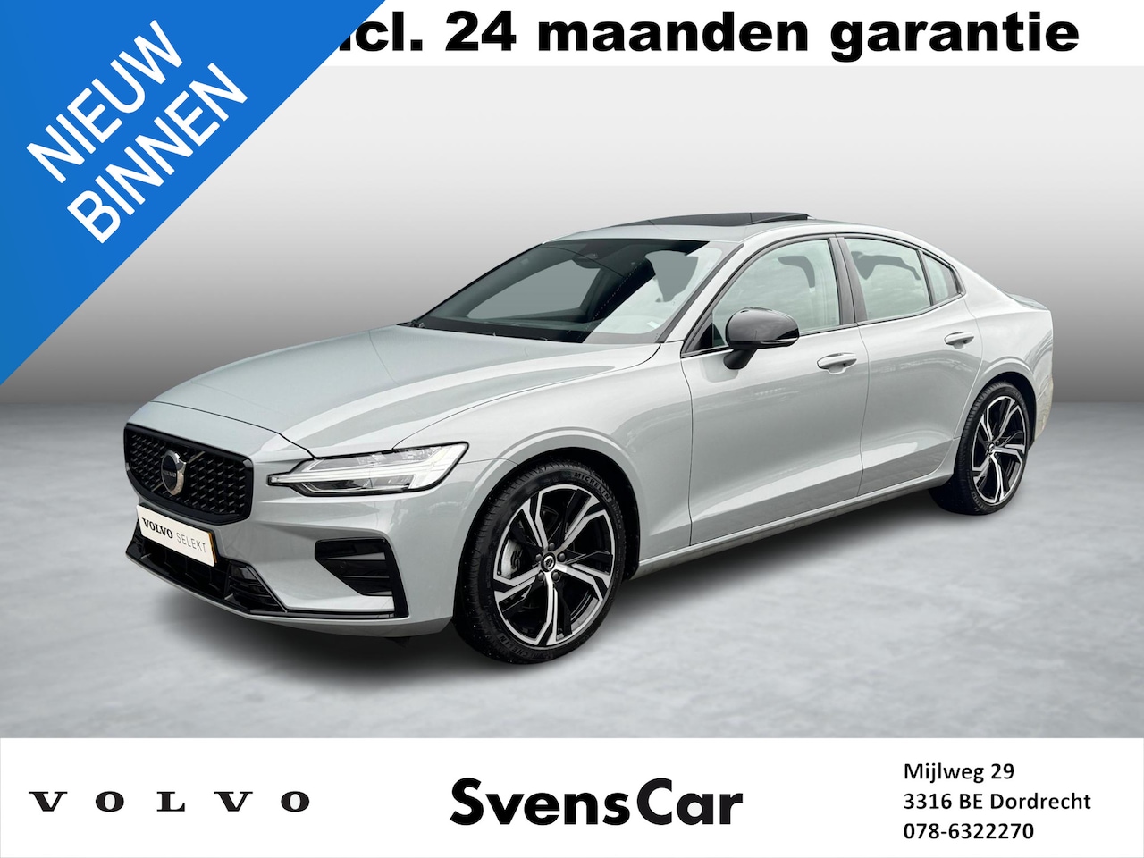 Volvo S60 - 2.0 B4 Plus Dark | Panoramadak | Stoelverwarming | Achteruitrijcamera | 19'' Velgen - AutoWereld.nl