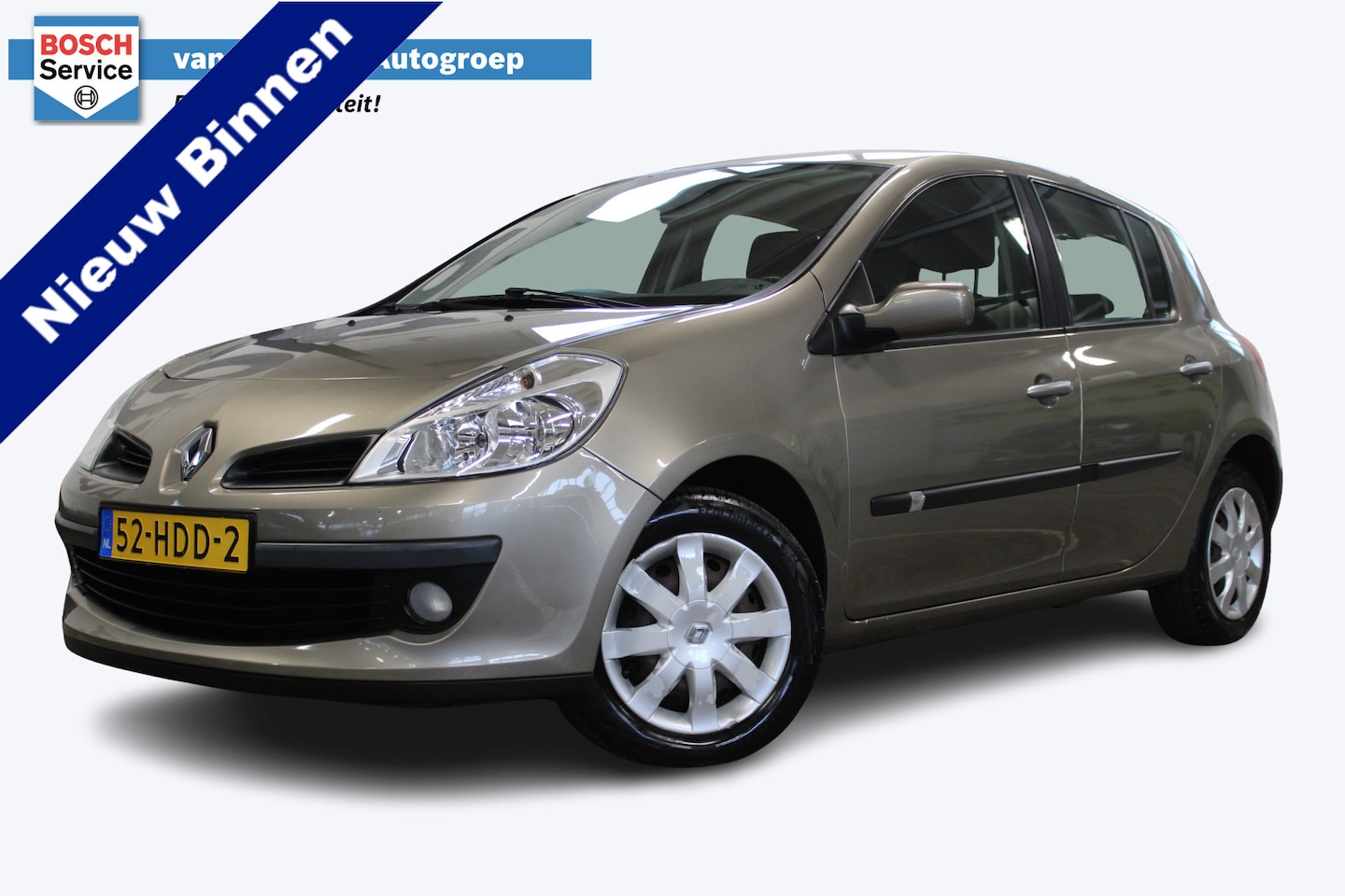 Renault Clio - 1.6-16V Dynamique | Automaat | Cruise control | Airco | Parkeersensoren | 100% onderhouden - AutoWereld.nl