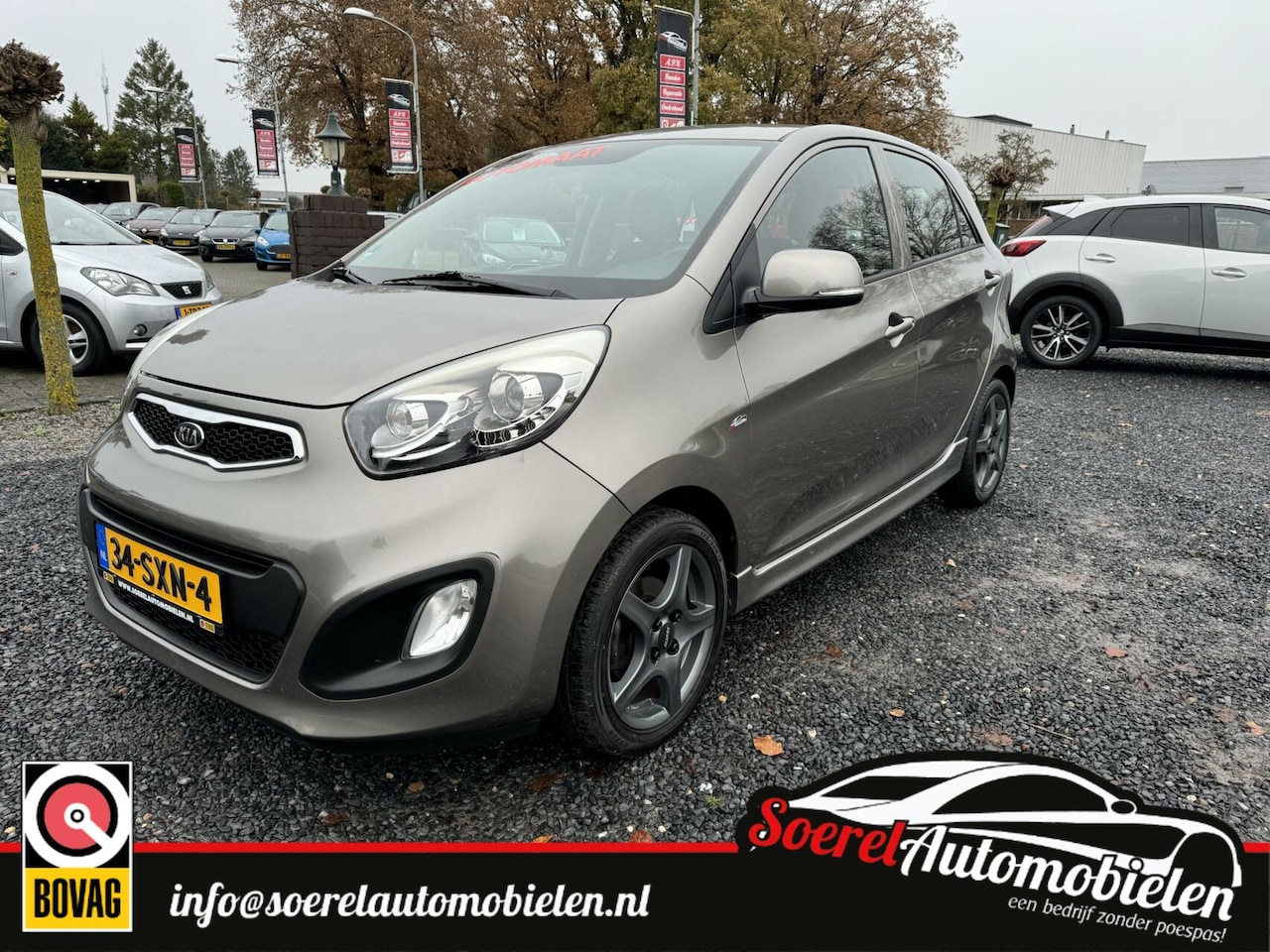 Kia Picanto - 1.2 CVVT Comfort Pack 1.2 CVVT Comfort Pack, AUTOMAAT, airco, boekjes - AutoWereld.nl