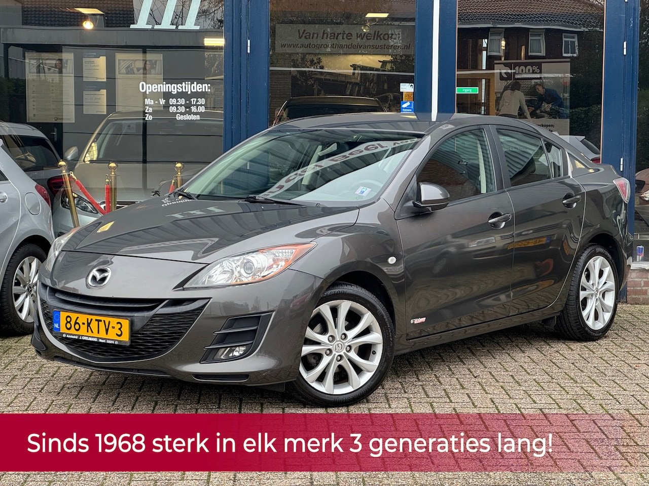 Mazda 3 - 1.6 GT-M Line 2e eigenaar KMST NAP! Airco ECC l Cruise l Stoelverwarming l LMV l MTF-stuur - AutoWereld.nl