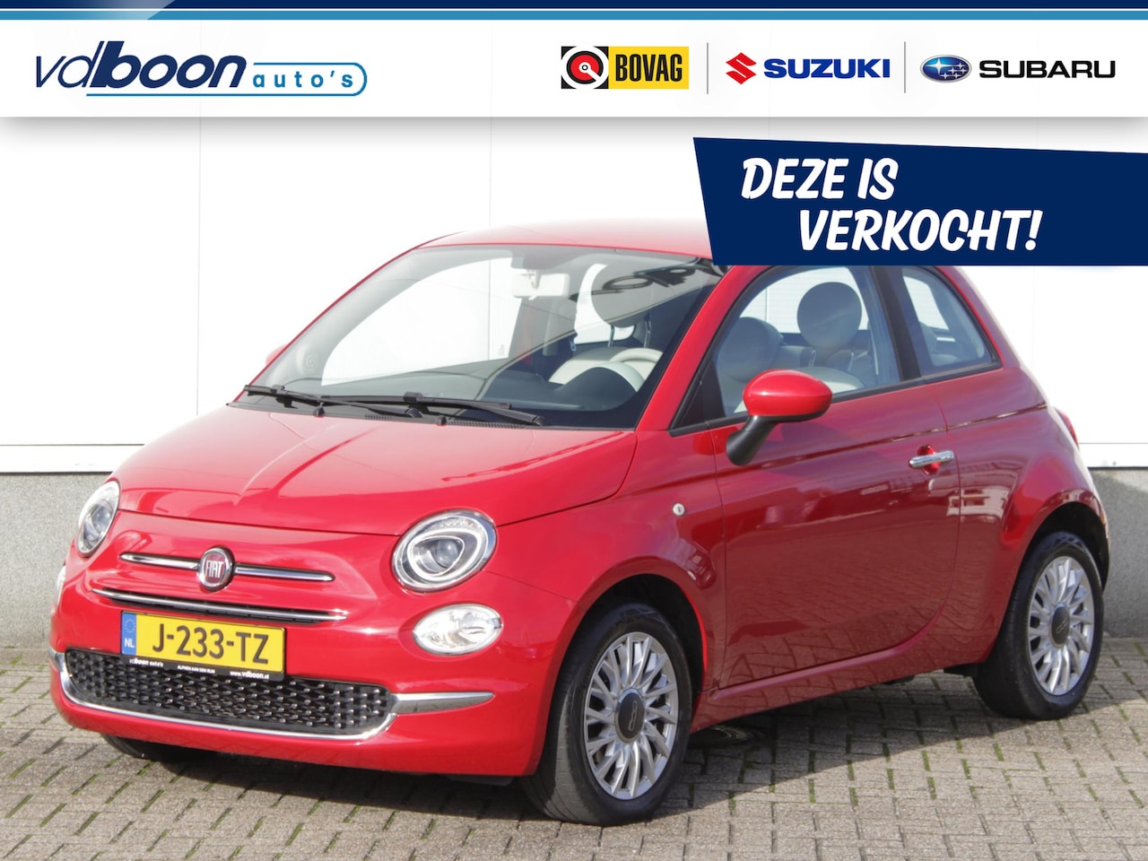 Fiat 500 - 1.0 Hybrid Lounge | Airco | Cruise | Lm-Velgen - AutoWereld.nl