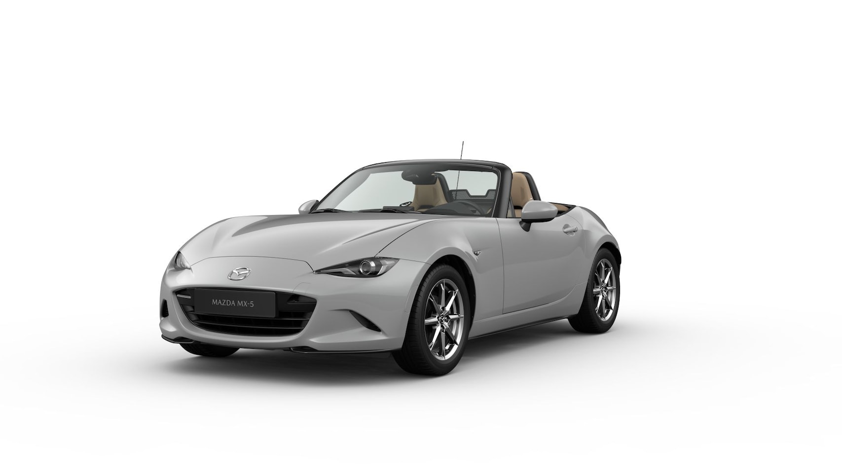 Mazda MX-5 - Roadster Skyactiv-G 132 6MT Kazari | 16-inch lichtmetalen velgen in Black Metallic (Skyact - AutoWereld.nl