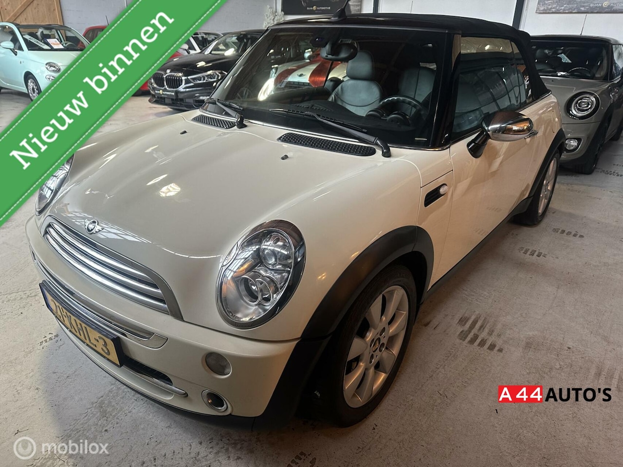 MINI Cabrio - 1.6 Cooper*zeer nette staat*1e Eigenaar*130305KM - AutoWereld.nl